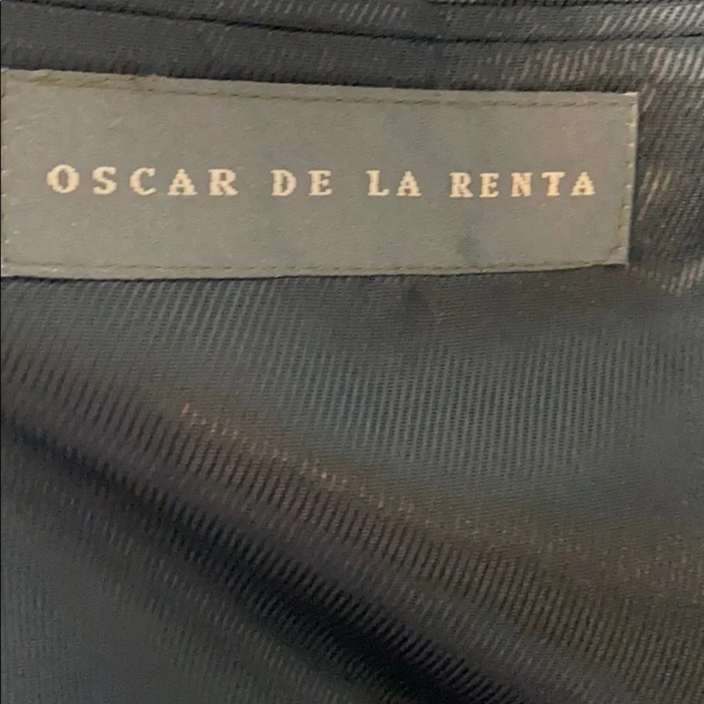 Oscar De La Renta Vintage Plaid Wool Blazer size 42L
